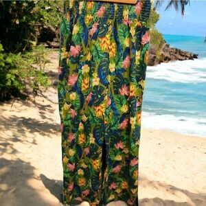 Woman Tropical High Waisted Elastic Pants Size 2X New in package